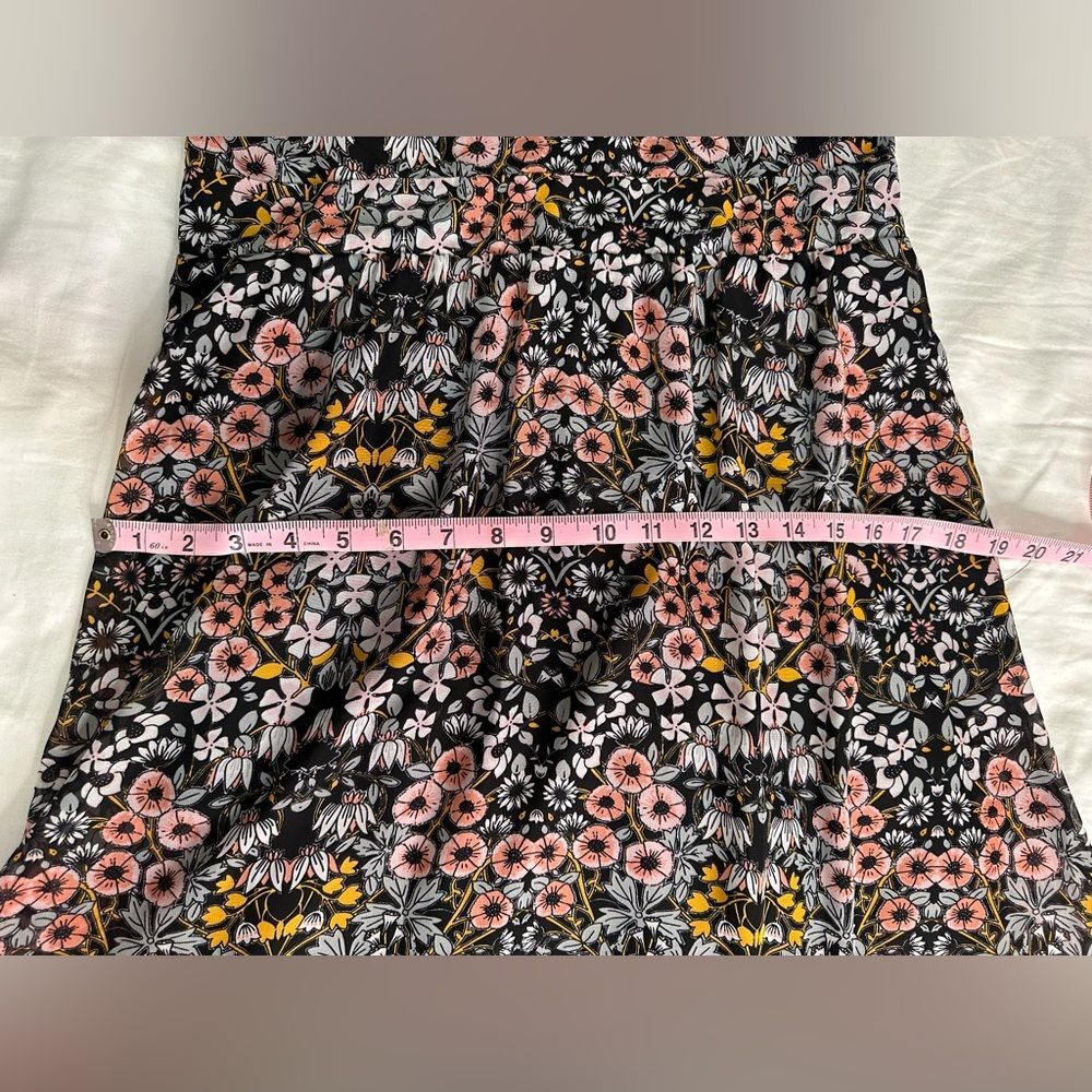 JULIA JORDAN Ruffle Mock Neck Floral Midi Maxi Dress Kentucky Derby Sleeves Sz 6 - Picture 16 of 16